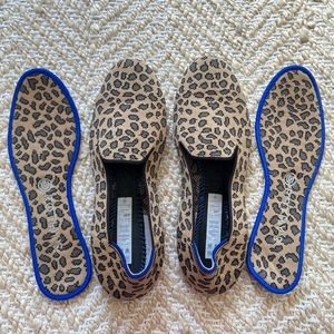 Rothy's The Loafer Women's Flats in leopard print